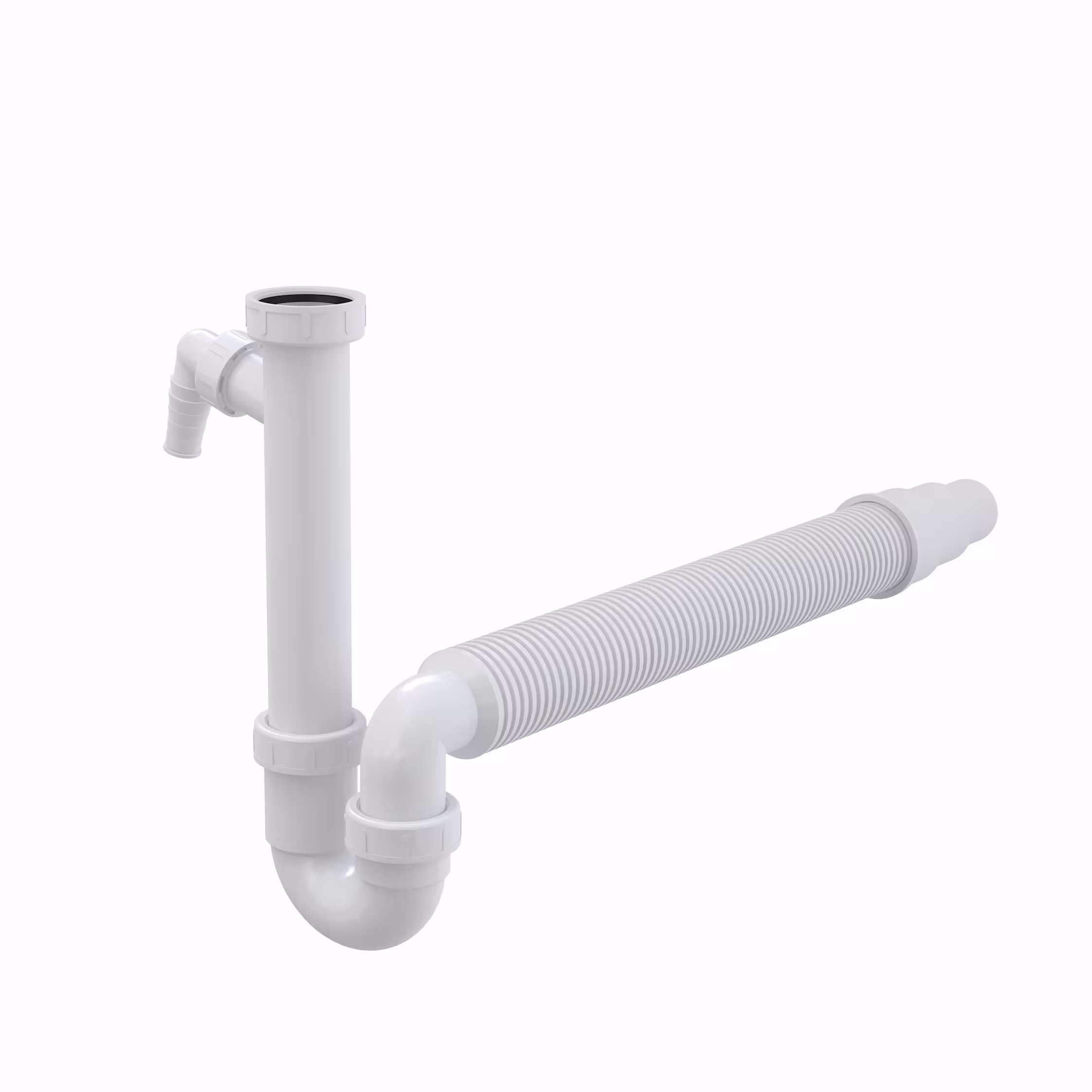 A83 Flex Röhrensiphon 1,5'' | mit Geräteanschluß für Spülmaschine oder Waschmaschine von der Marke AlcaPlast Röhrensiphon Typ Ausführung: DN50/40 Flex aus der Kategorie Siphons / Ablaufventile/ Schläuche mit der Artikelnr. A83