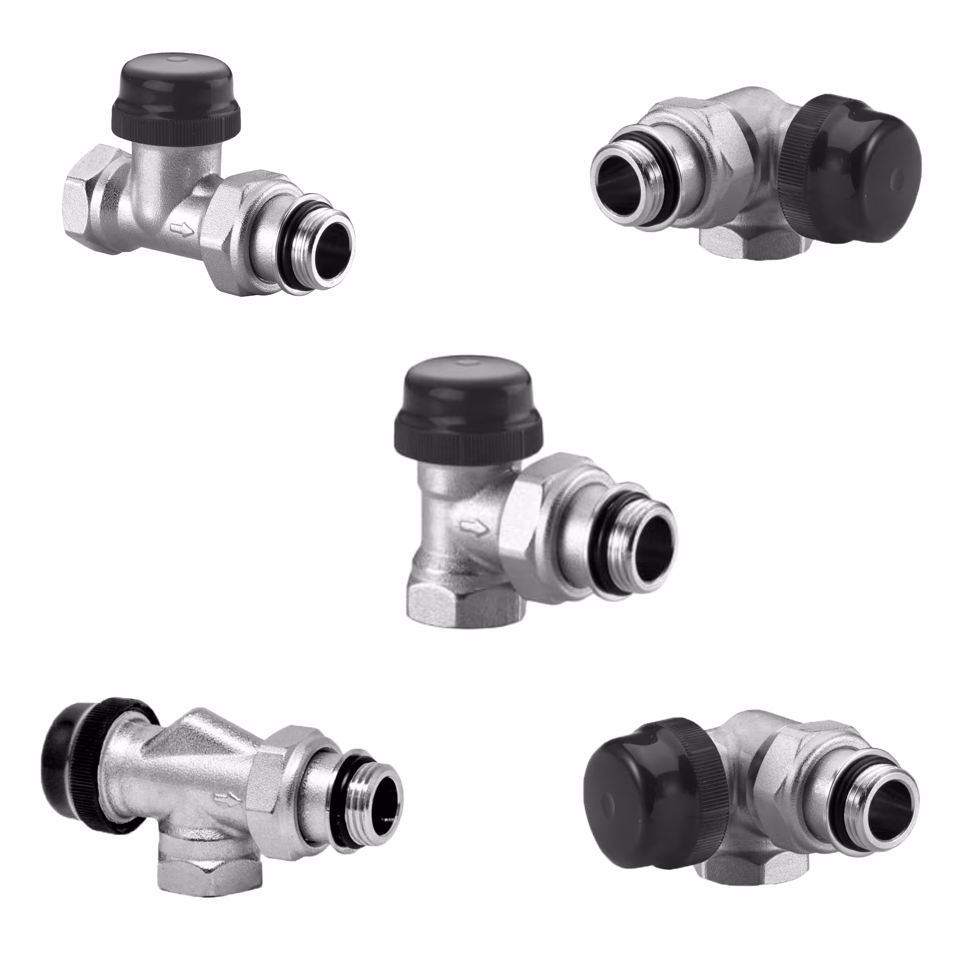 Thermostatventile 1/2 Zoll Serie N von Ivar Thermostatventile 1/2 Zoll Serie N aus der Kategorie Heizkörpermontage & Anschlüsse