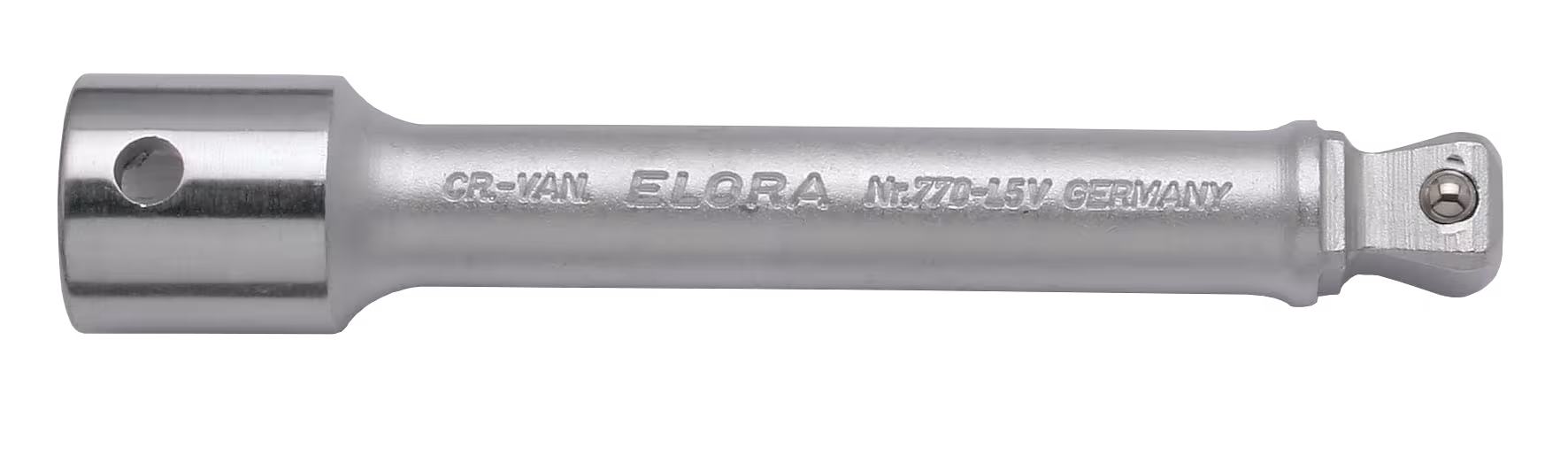 Verlängerung 1/2", 250 mm, schwenkbar 770-L6V von ELORA Verlängerung 1/2", schwenkbar, ELORA-770-LV aus der Kategorie Steckschlüssel-Sortiment 1/2" mit der Artikelnr. 0770006002100