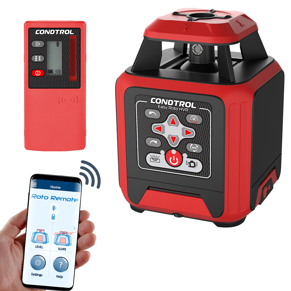 Horizontaler & vertikaler Rotationslaser mit ROTEM Laserstrahl Easy Roto HVR aus der Kategorie Rotationslaser mit der Teilenummer 7-2-113