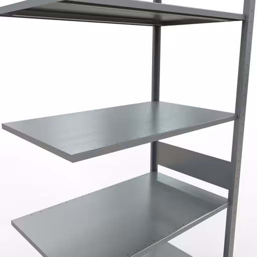 Abbildung Nr 12 des Artikels Anbauregal, Fachbodenregal Stecksystem MULTIplus85, 3000 x 1000 x 600 mm (HxBxT), 7 Fachböden, Längenriegel, verzinkt aus der Produktgruppe Stecksystem von der Marke Schulte Lagertechnik