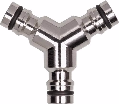 Y-Abzweigstecker GEKA plus Messing verchromt GEKA aus der Kategorie Schlauchverbinder, Kupplungen und Anschlüsse mit der Teilenummer 4300600060