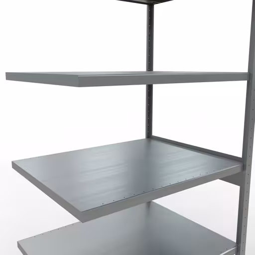Abbildung Nr 14 des Artikels Anbauregal, Fachbodenregal Stecksystem MULTIplus330, 2500 x 1000 x 800 mm (HxBxT), 6 Fachböden, Längenriegel, verzinkt aus der Produktgruppe Stecksystem von der Marke Schulte Lagertechnik