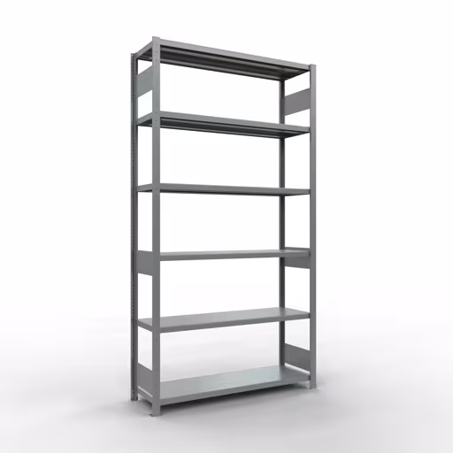 Grundregal, Fachbodenregal Stecksystem MULTIplus250, 2500 x 1300 x 400 mm (HxBxT), 6 Fachböden, Längenriegel, verzinkt von der Marke Schulte Lagertechnik Grundregal, Fachbodenregal Stecksystem MULTIplus250, 2500 x 1300 x 400 mm (HxBxT), 6 Fachböden, Längenriegel, verzinkt aus der Kategorie Grundregal mit der Artikelnummer 12941-130-LR