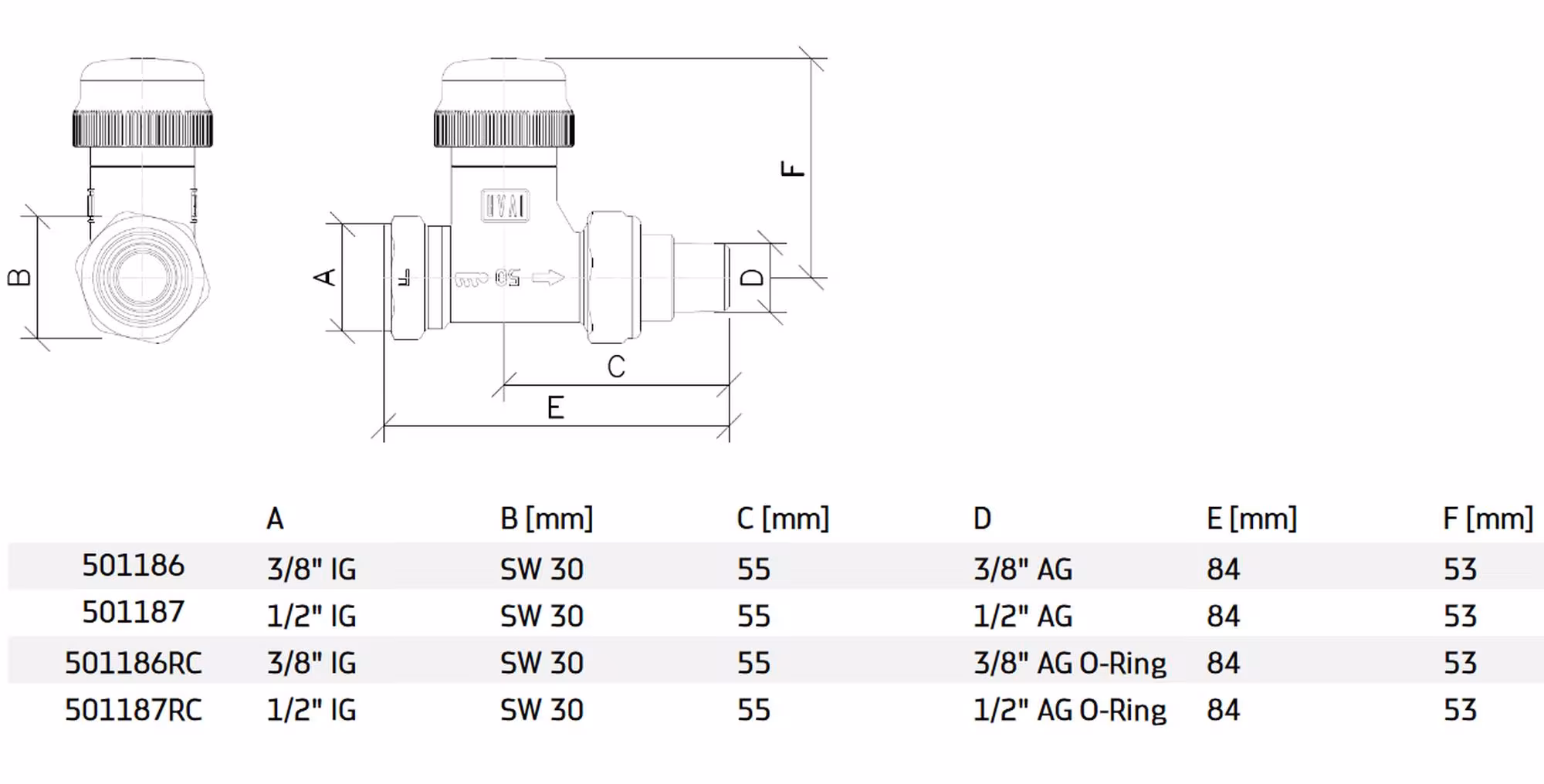 Harmonia Durchgangs-Thermostatventil 1/2 Zoll IG x 1/2 Zoll AG VD 2101 NH aus der Kategorie Heizkörpermontage & Anschlüsse mit der Teilenr. 501187 Ivar Thermostatventile HARMONIA-Serie von der Marke Ivar aus der Kategorie Heizkörpermontage & Anschlüsse