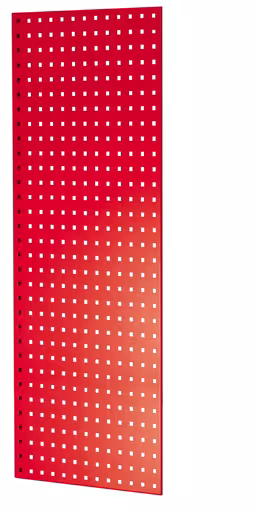 Lochplatten-Seitenblende, 90 x 1250 x 500 mm (H x T), RAL 3000 feuerrot aus der Kategorie Zubehör mit der Artikelnummer 35682-R