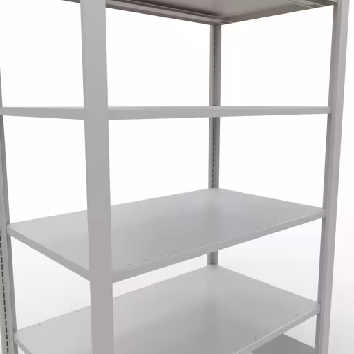 Abbildung Nr 13 des Artikels Grundregal, Büro-Fachbodenregal Stecksystem MULTIplus150, 2000 x 1000 x 600 mm (HxBxT), 6 Fachböden, Längenriegel, ohne Mittelanschlag, lichtgrau aus der Produktgruppe Büroregale von der Marke Schulte Lagertechnik