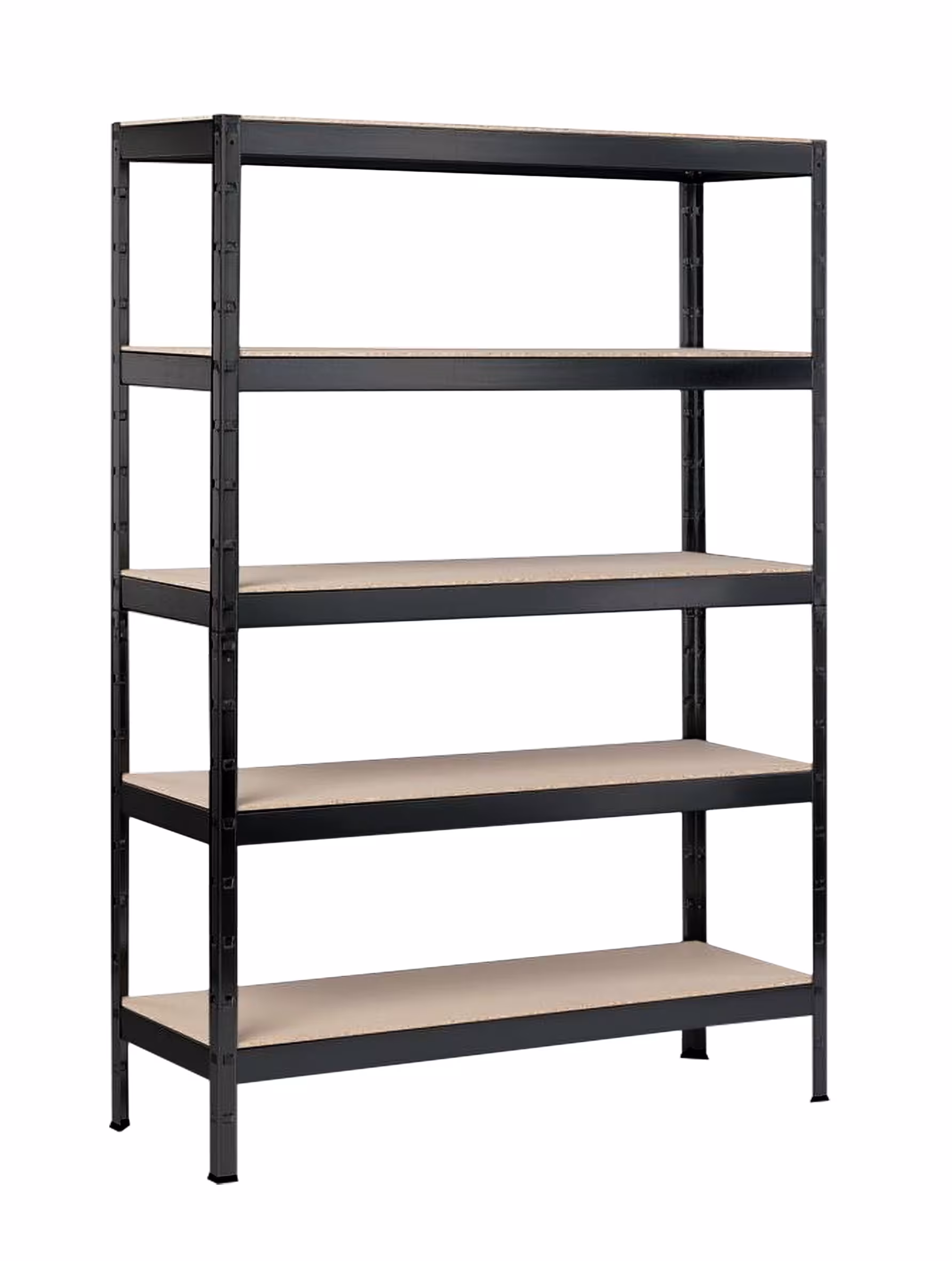 SCHULTE Regalwelt Schwerlastregal mit 5 Holzböden, 180x90x40 cm (HxBxT), schwarz von Schulte Regalwelt mit der Artikelnr. R4064-05-16-PEFC