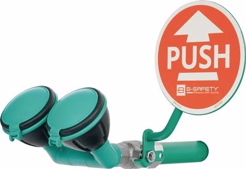 Augendusche ClassicLine mit zwei Brauseköpfen 45Grad Wandmontage Anschluss 3/4 Außengewinde Zoll B-SAFETY aus der Kategorie Augenduschen und Augenspülungen mit der Teilenummer 4000387006